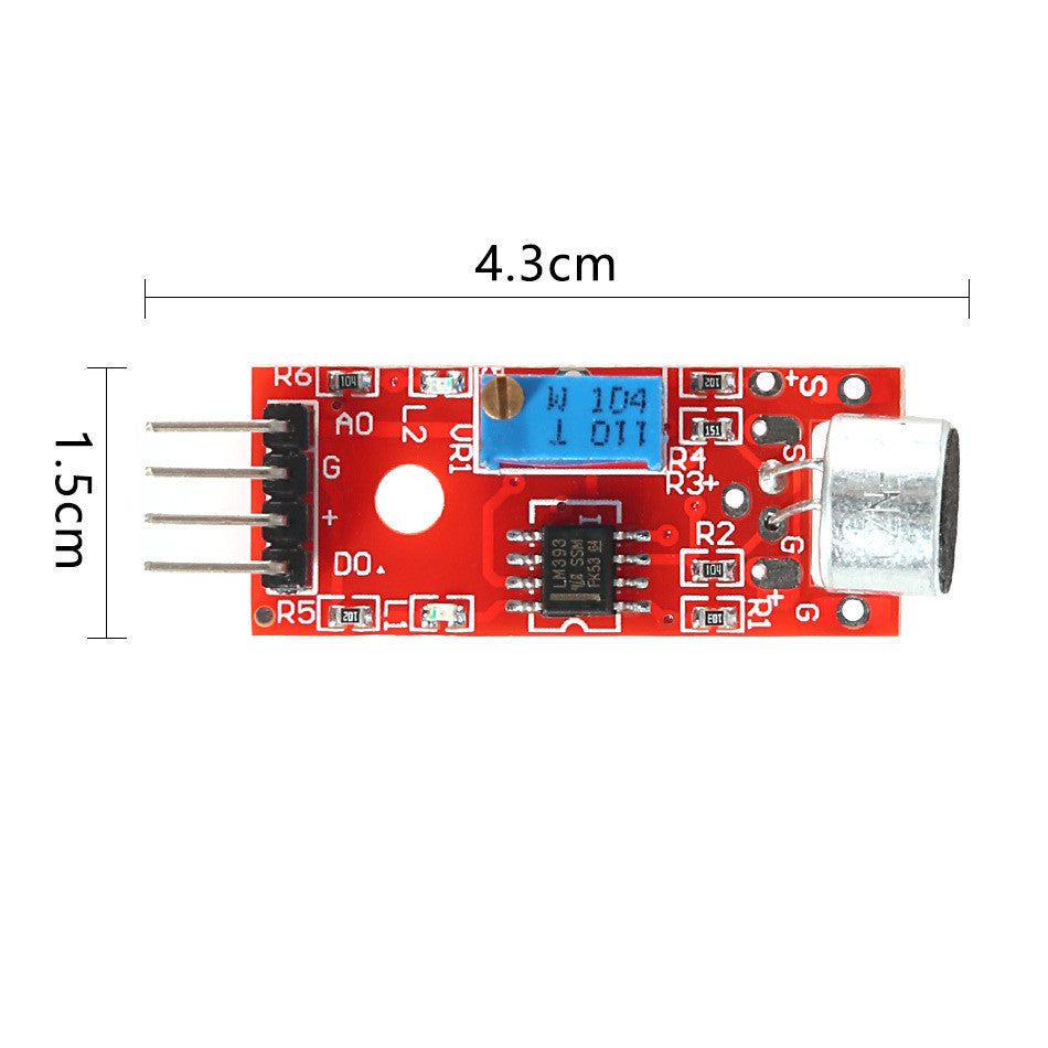4 Pack KY‑037 High Sensitivity Microphone Sound Sensor Module