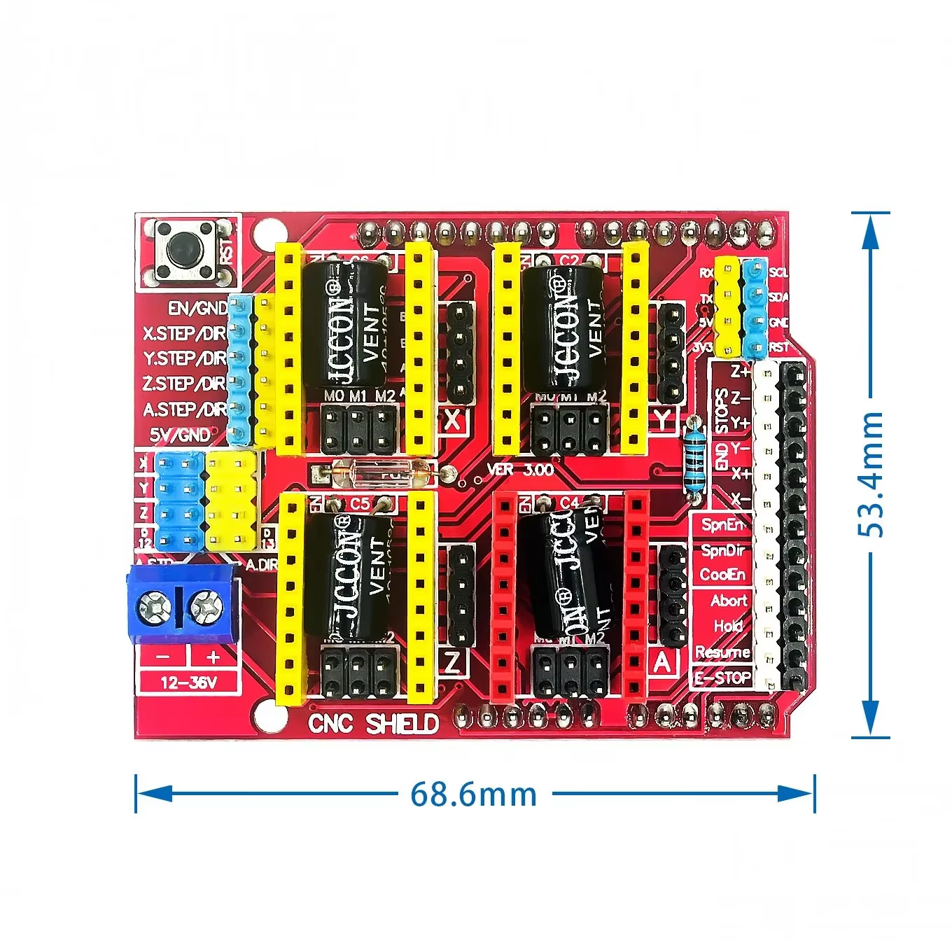 2 Pack CNC Shield V3 Expansion Board – For Engraving Machines & 3D Printers (Compatible with A4988 Driver Modules)