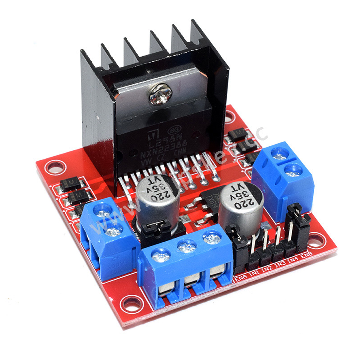 4 Pack L298N Dual H‑Bridge Motor Driver – 2‑Channel DC & Stepper Motor Controller