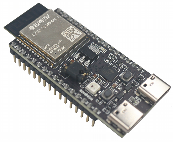 ESP32‑C6‑N16 Wi‑Fi 6 Bluetooth Zigbee Development Board (Welded Headers)